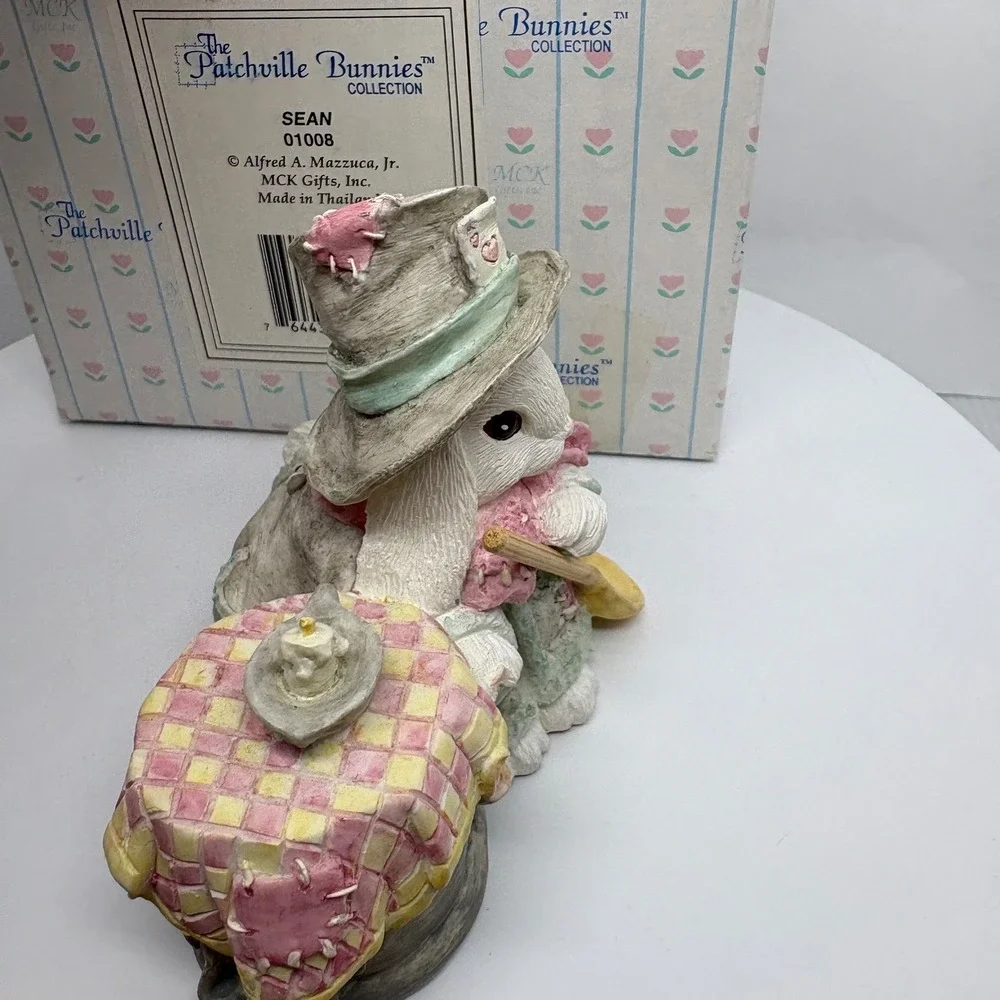 1993 The Patchville Bunnies SEAN‎ Figurine Alfred Mazzuca Jr MCK Easter Rabbit